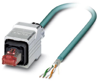 Phoenix Contact Ethernet Cordset; VS-PPC/ME-OE-94B-LI/5.0; RJ45; Male Straight; 8-Pin; 8 x 26AWG; Shielded; 5m PUR Cable